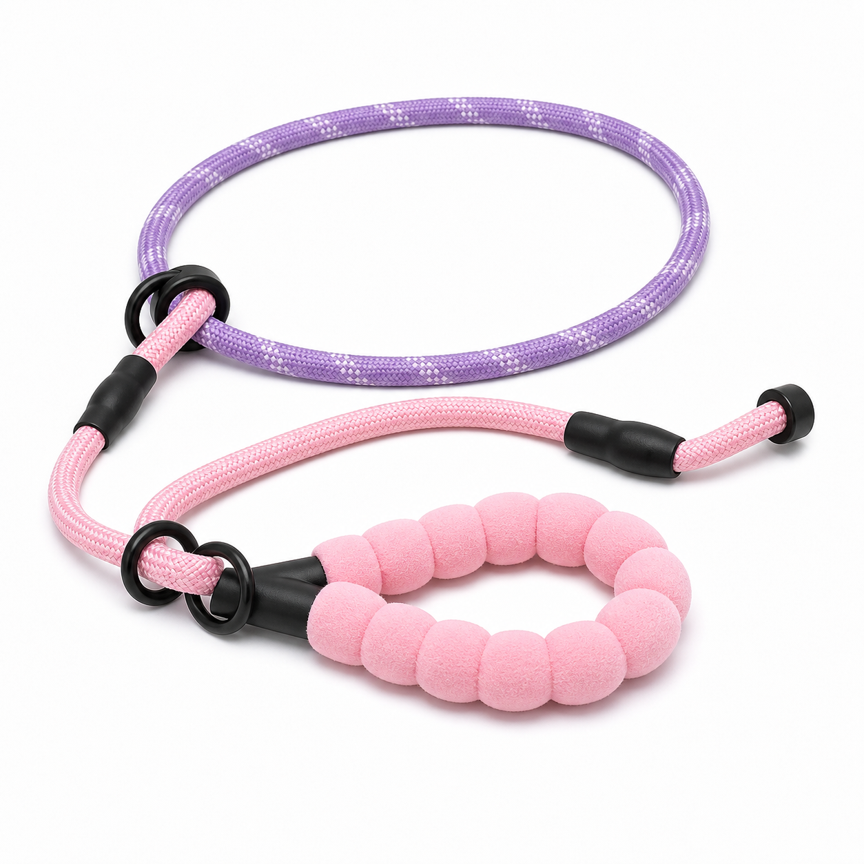 Crossbody Bubble Cotton Dog Leash - Cloud-Soft P-Rope for Small Medium Dogs image 3