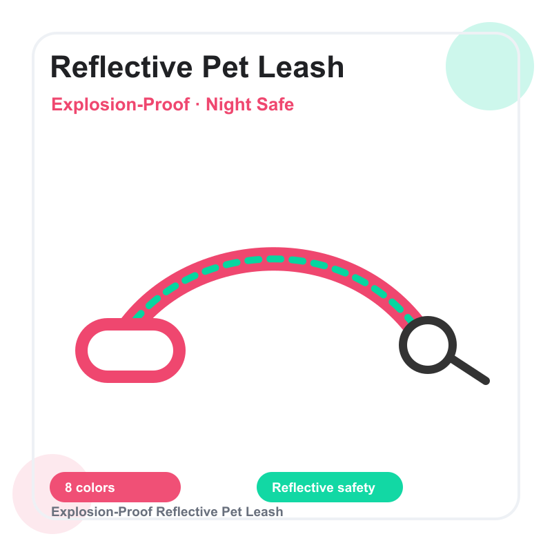 Explosion-Proof Reflective Pet Leash hero