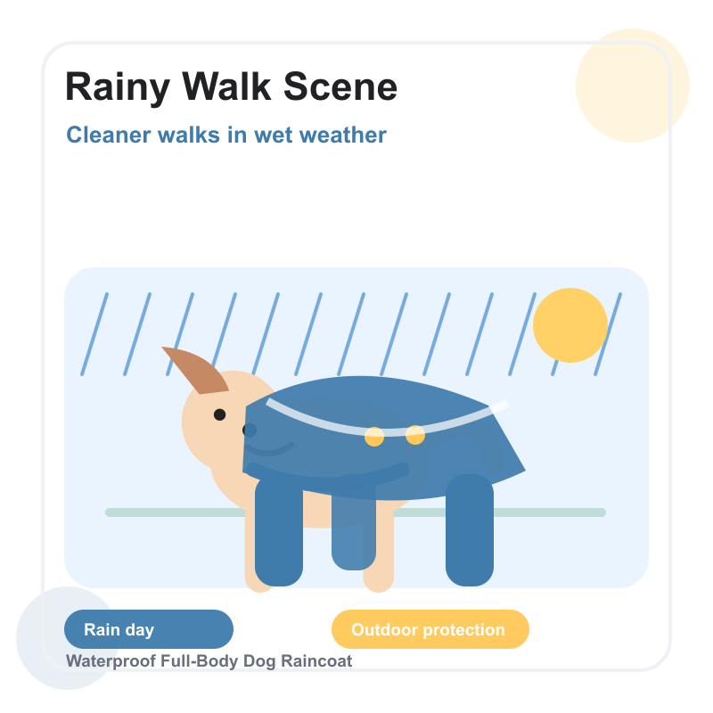 Rainy Walk Scene