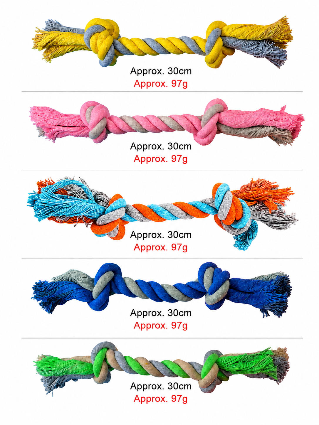 Cotton Knot Dog Toy Bites Teeth, Resistant to Chewing, Relieves Bore Knot image 12