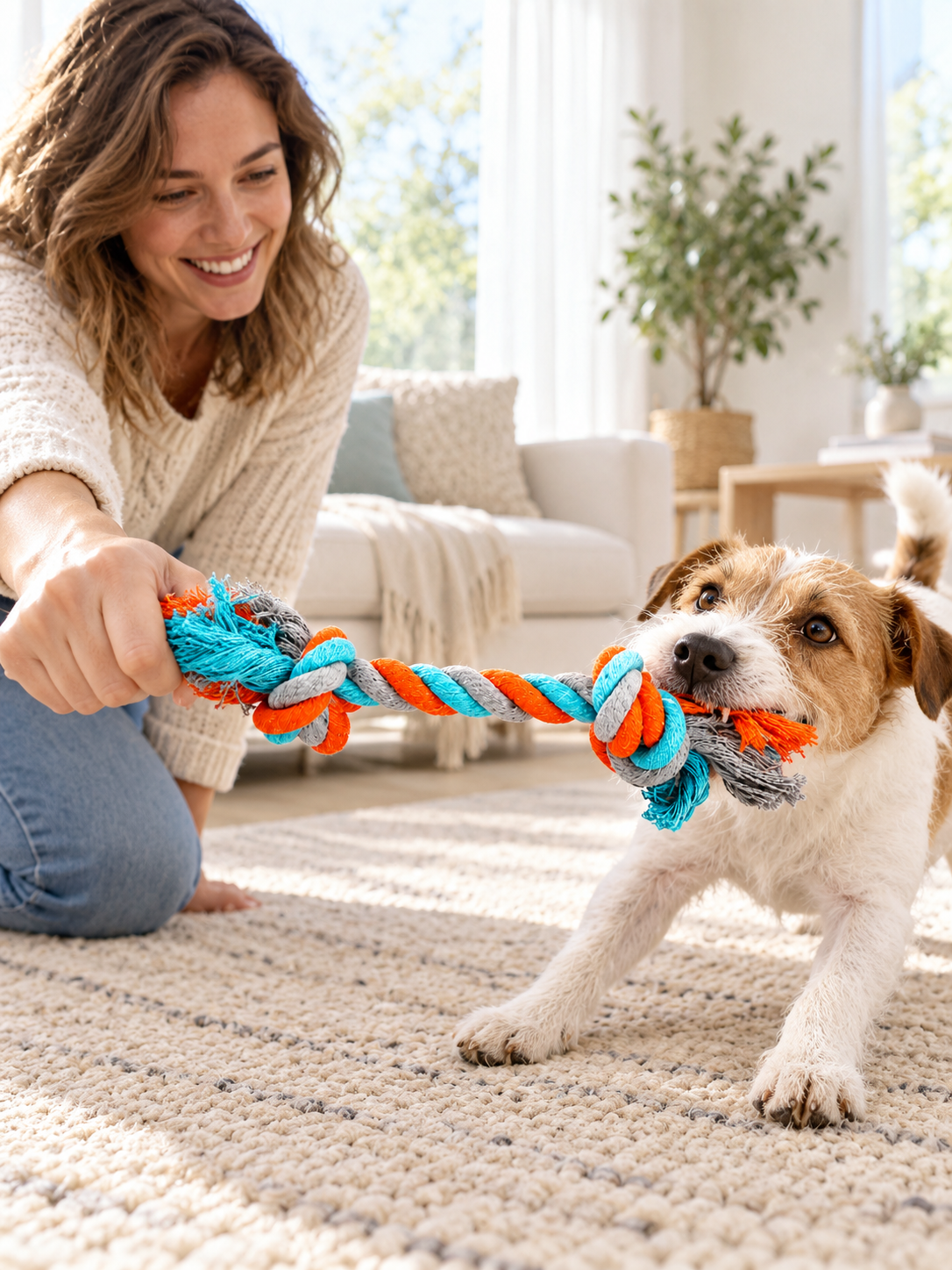 Cotton Knot Dog Toy: The Everyday Rope Chew for Teething, Tugging, and Boredom Relief