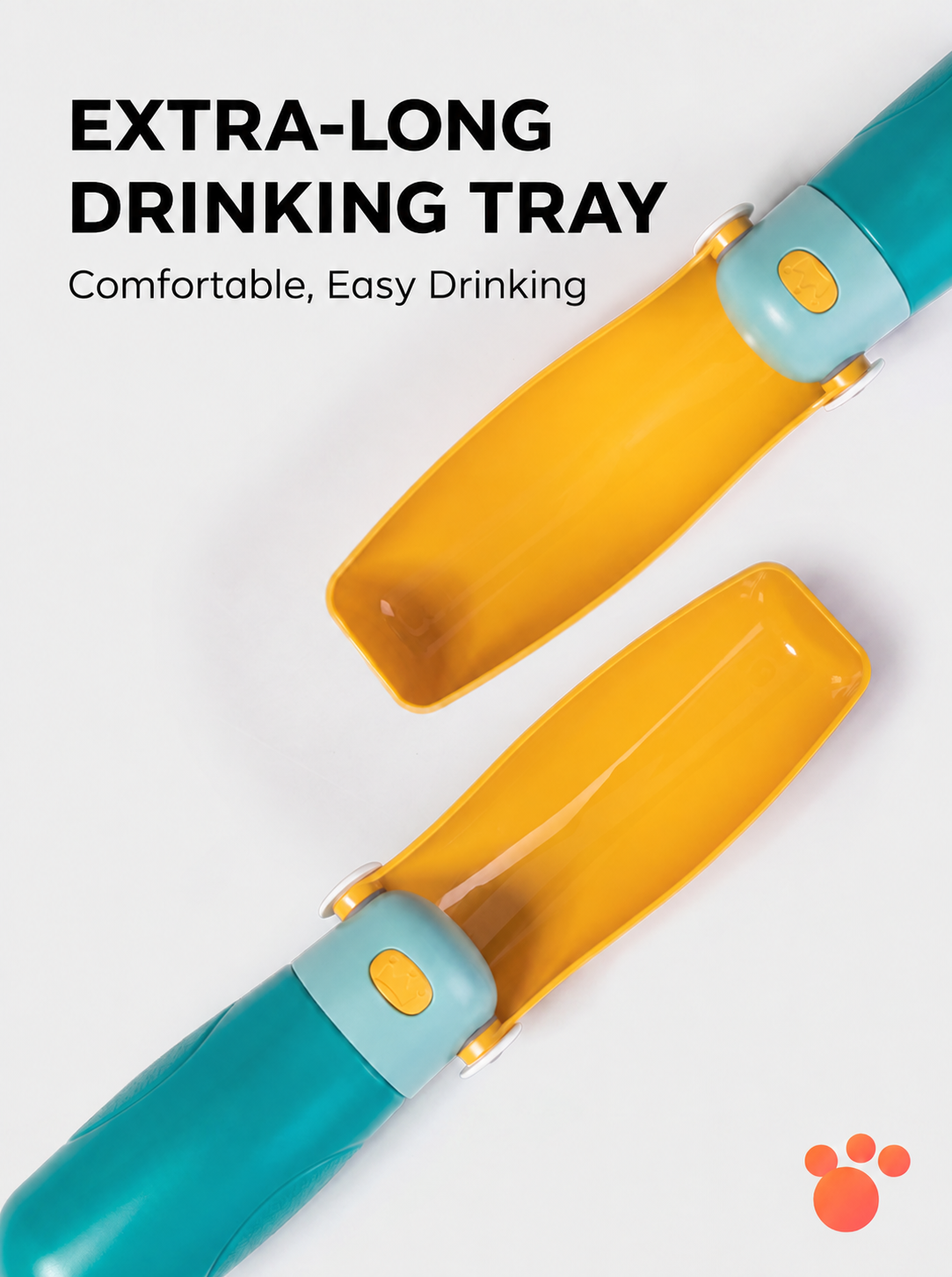 480ml Portable Dog Water Bottle with Foldable Drinking Bowl | Leak-Resistant Travel Pet Dispenser image 2